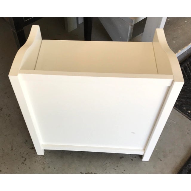 Children's Vintage Painted Hamper Seat For Sale - Image 3 of 6