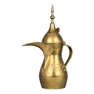 Large Antique Brass Arabic Dallah Coffee Pot