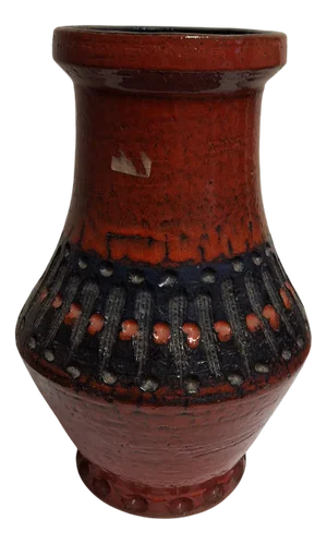 Red Ceramic Vase, 1970s