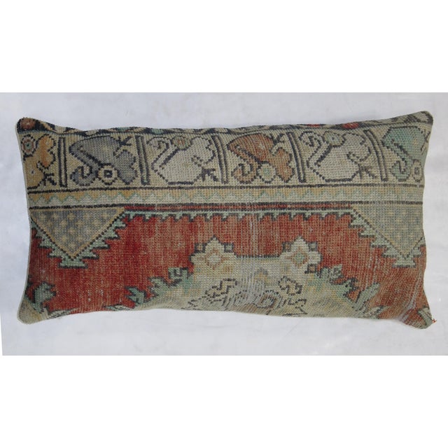 Rustic Large Turkish Rug Pillow For Sale - Image 3 of 5