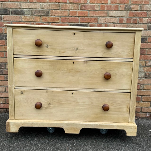 19th Century Bleached Pine Chest For Sale - Image 9 of 16
