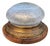Antique Ceiling Lamp in Brass and Glass, 1890s For Sale
