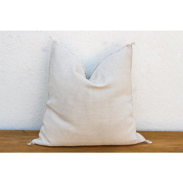 1990s 24"Sahara Trail Moroccan Silk Pillow For Sale - Image 5 of 7