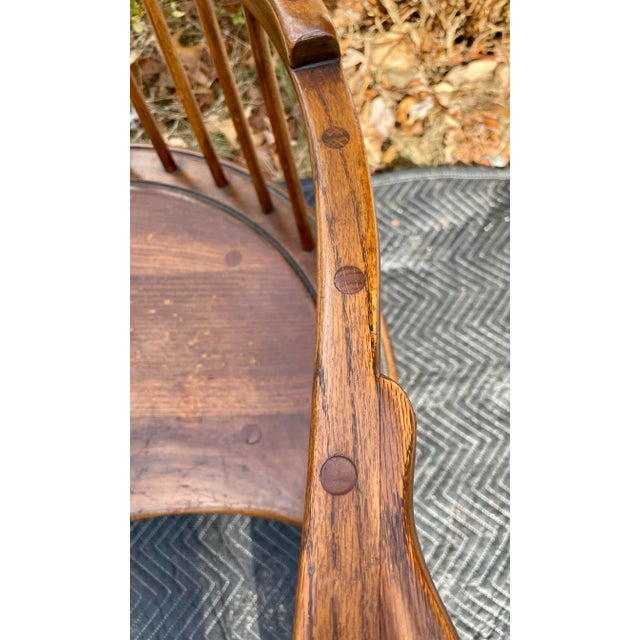 Pennsylvania Windsor Writing Chair Mid 20th Century For Sale - Image 11 of 12