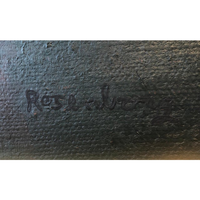 Ralph Rosenborg, Large Colorful MCM Abstract Expressionist Oil Painting Modernist Ralph Rosenborg, 1965 For Sale - Image 9 of 14