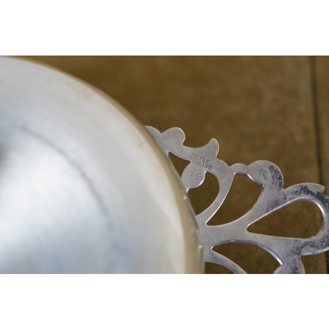 Antique Towle Sterling Silver Engraved Porringer Bowl Cup For Sale - Image 10 of 12