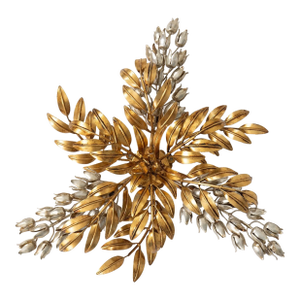 Mid Century German Ceiling Light or Wall Sconce Appliqué by Hans Kögl