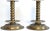 Metal Pair of Antique 17th-Century Swedish Hammered Brass Candlesticks For Sale - Image 7 of 7