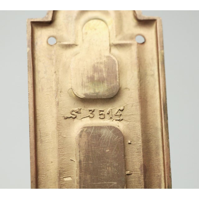 Single French 11.375 In. Back Plate For Sale - Image 4 of 4