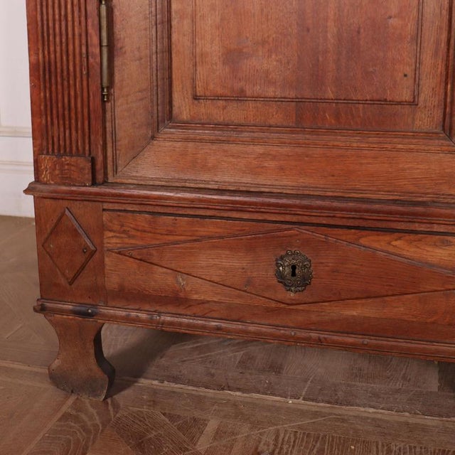 19th Century Danish Oak Wardrobe For Sale - Image 6 of 16