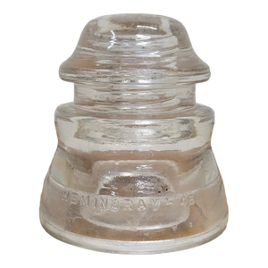Vintage Hemingray 45 Clear Glass Insulator