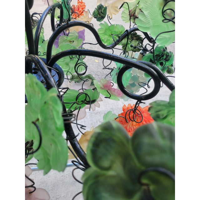 Rare Vintage Monumental Sized 9 Light Murano Glass Cesare Toso Colorful Grape Cluster Chandelier For Sale - Image 16 of 18