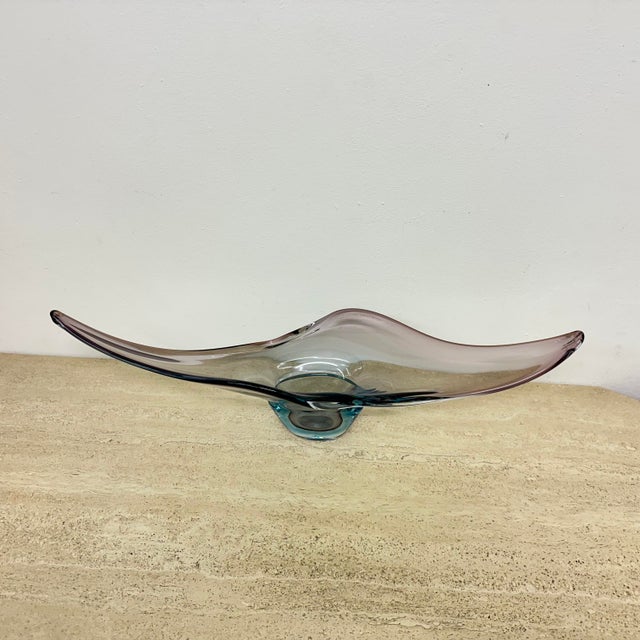 Mid-Century Modern Murano Sommerso Glass Bowl, 1960s For Sale - Image 3 of 18