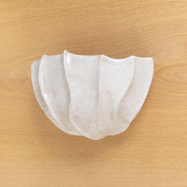 Contemporary Thala Sculptural Ceramic Sconce, Large For Sale - Image 3 of 9