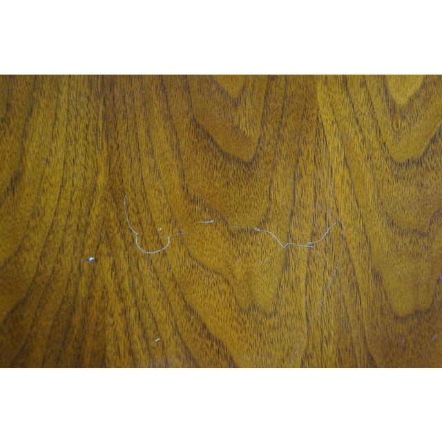 Late 20th Century Handmade English Regency Style Walnut Burl Double Pedestal Banquet Dining Table 11' For Sale - Image 14 of 18
