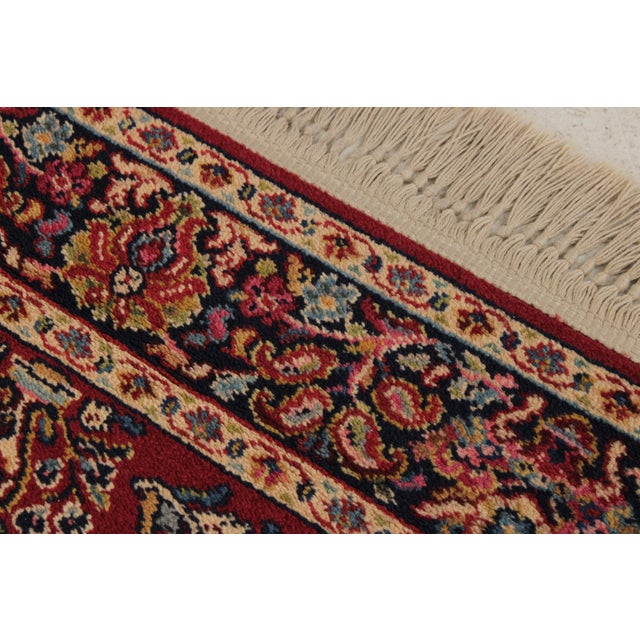 Karastan Red Field Oriental 4’3” X 6’ Wool Area Rug For Sale - Image 11 of 16