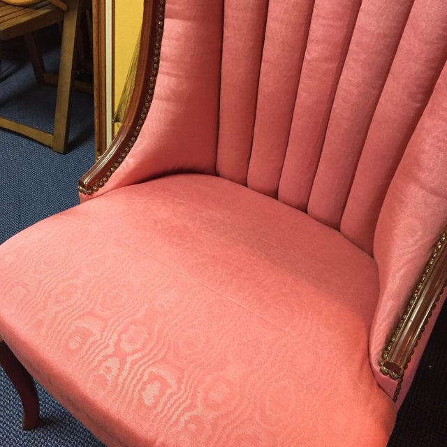 Vintage French Channel Back Lounge Chair Chairish