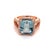 Diamond Aquamarine Ring 14k Gold 6.25 TCW Certified For Sale - Image 9 of 13