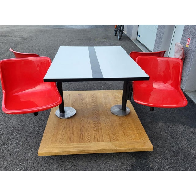 1970s Modus Table and Chairs by Borsani for Tecno, Set of 5 For Sale - Image 5 of 18
