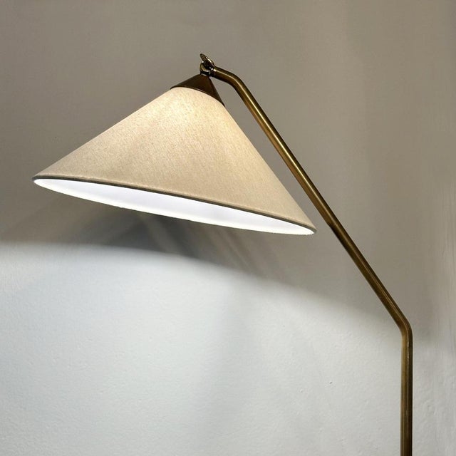Mid-Century Modern Italian Brass Floor Lamp, 1950s For Sale - Image 6 of 11