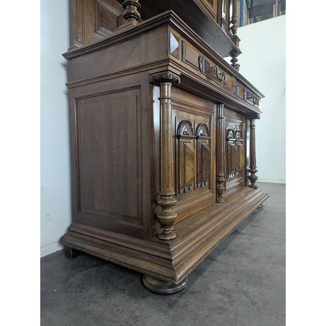 Large Renaissance-Style Cupboard in Walnut For Sale - Image 16 of 18