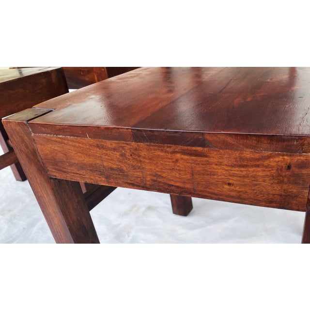 Modernist Table and Chairs in Rosewood, 1970s, Set of 5 For Sale - Image 4 of 18