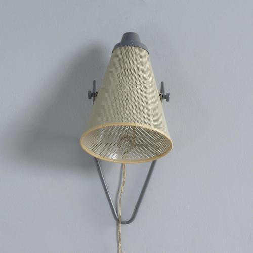 Brown Perfolux Wall Lamp by Hiemstra & Evenblij, 1952 For Sale - Image 8 of 11