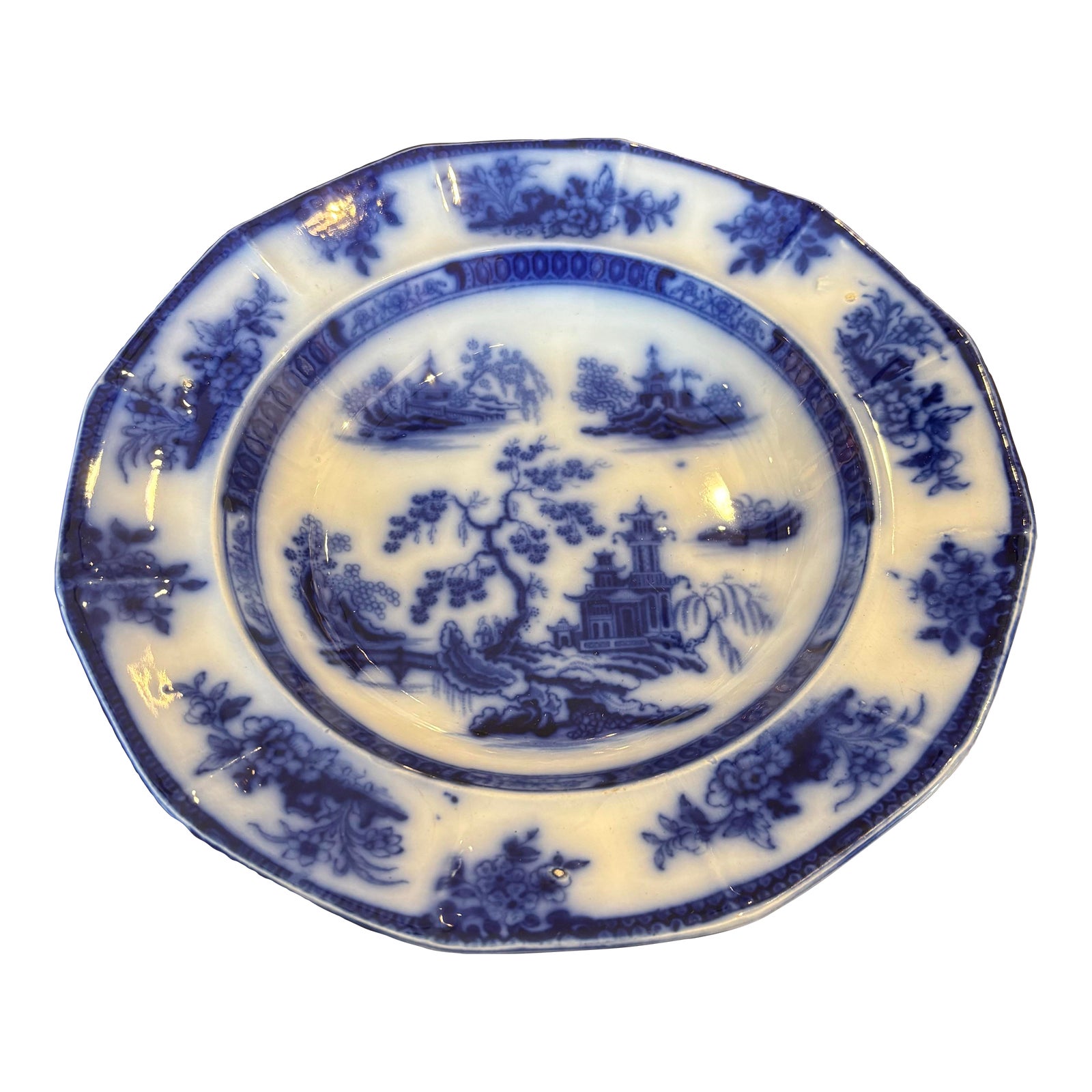 Wedgwood Chapoo Flow Blue Bowl | Chairish