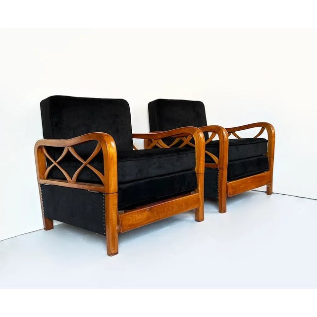 Set of Art Deco Armchairs by Paolo Buffa, 1950s For Sale - Image 9 of 9