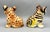 Fitz and Floyd Vintage Shafford Japan Ceramic Leopard & Tiger Cub Figurines — Hand-Painted Pair — Hollywood Regency / Whimsical For Sale - Image 4 of 11