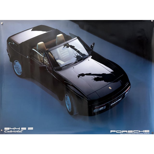 944 S2 Cabriolet Porsche Poster, 1988 For Sale