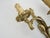 1950s One Double-Light Bronze Wall Sconce with Acanthus Leaf Motif, 1950s For Sale - Image 5 of 10