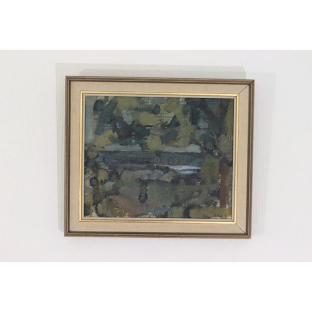 Alvar Jansson, Obscured by Trees, 1950s, Oil on Canvas, Framed For Sale - Image 6 of 15