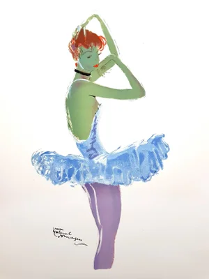 Domergue - The Dancer - Original Lithograph 1956