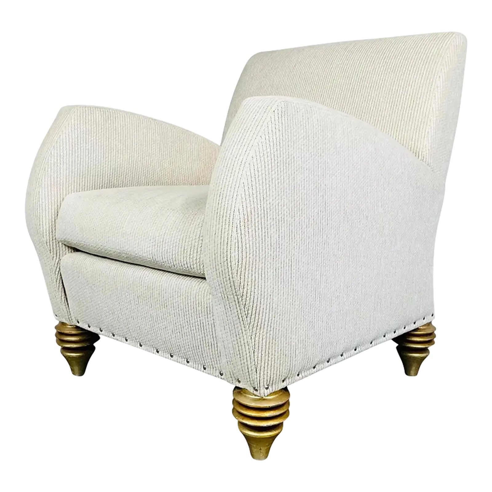 Space Age Style Off-White Club Chair by Larry Laslo for Directional ...