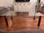 Beautiful Scandinavian Mid Century Modern large heavy coffee table. This has chrome detailing to connect the wood legs in...