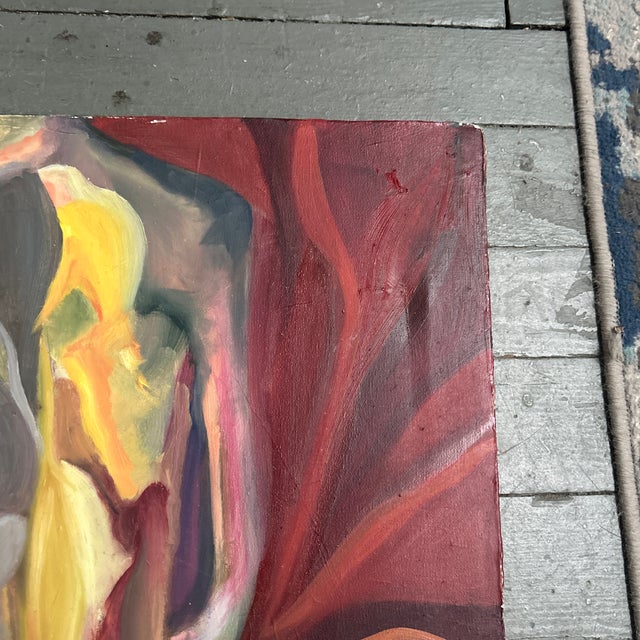 Abstract 1970’s Abstract Impressionist Nude Figure Painting For Sale - Image 3 of 7