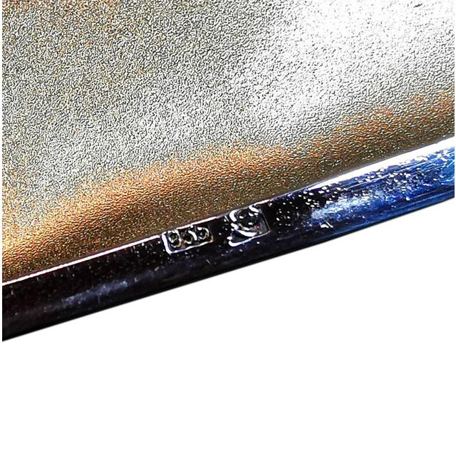 Gold Art Nouveau Silver Cigarette Case, 1890s For Sale - Image 8 of 9