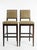 Cherish-Bar Stool from Crate & Barrel With Romo striped textured velvet upholstery seat covering. Lightly used. Height 46...
