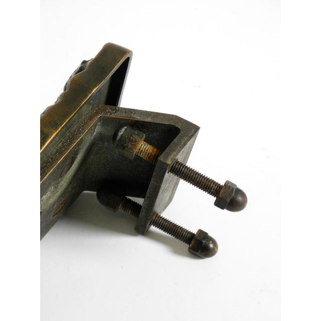 Large Brutalist Bronze Push Handle from Alpan, Germany, 1970s For Sale - Image 11 of 16