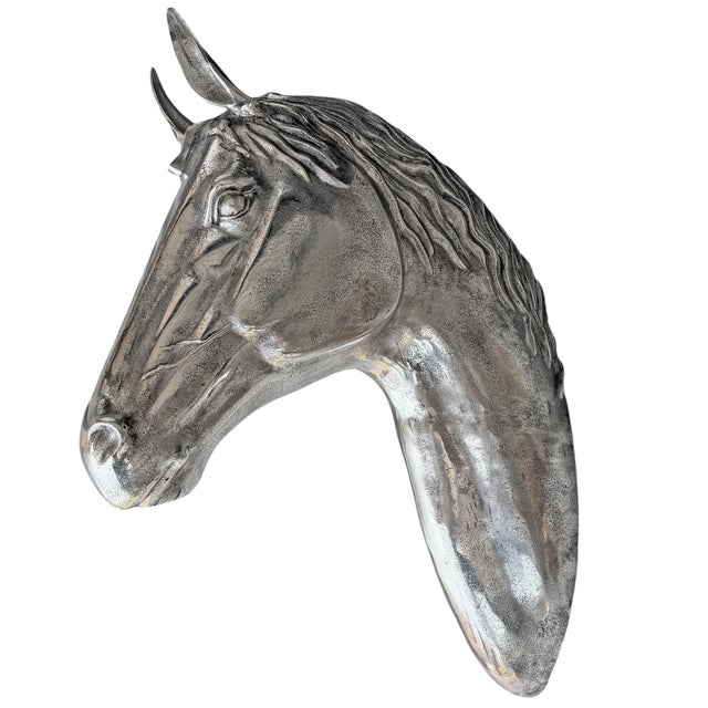 Cast Metal Thoroughbred Horse Head For Sale In Chicago - Image 6 of 16