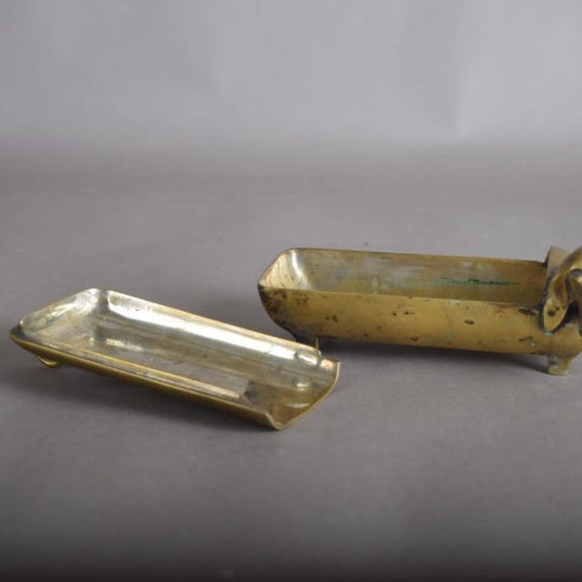 Vintage Brass Dachshund Trinket Box, 1950s For Sale - Image 10 of 13