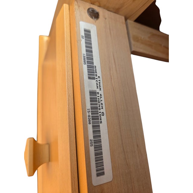 Tan 1990s Ethan Allen American Dimensions Map Case Coffee Table Storage Trunk Mission 255 For Sale - Image 8 of 18