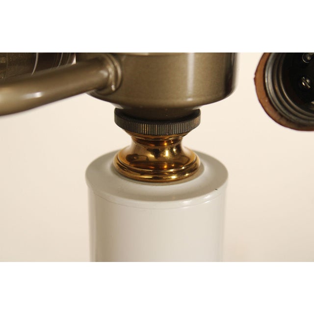 Vintage Brass Floor Lamp With Shade For Sale - Image 16 of 18