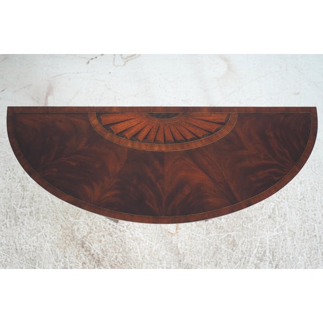 Wood Maitland Smith no.8122-34 Mahogany Console Table For Sale - Image 7 of 12