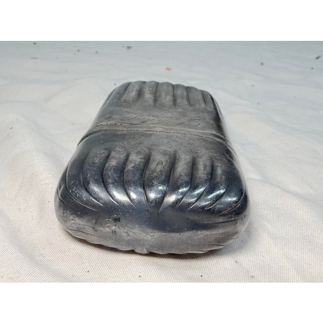 19th Century Antique 19th Century Silver-Plate Ribbed 2 Piece Cigarette Cigar Vesta Case Box For Sale - Image 5 of 11