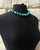Metal Arizona Chrysocolla Beaded Necklace With Sterling Silver Chrysocolla Clasp, 18" For Sale - Image 7 of 10