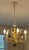Metal 1970s Italian Mid-Century Tole Five Light Chandelier With Gathered Blue Flowers, Grasses and Wheat Stalks For Sale - Image 7 of 18