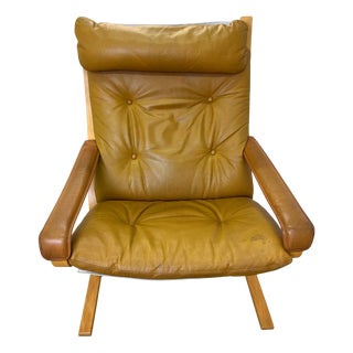 Siesta Chair in Genuine Leather by Ingmar Relling for Westnofa For Sale