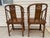 Pair Fine Antique Carved Chinese Horseshoe Lounge Chairs For Sale In Philadelphia - Image 6 of 12